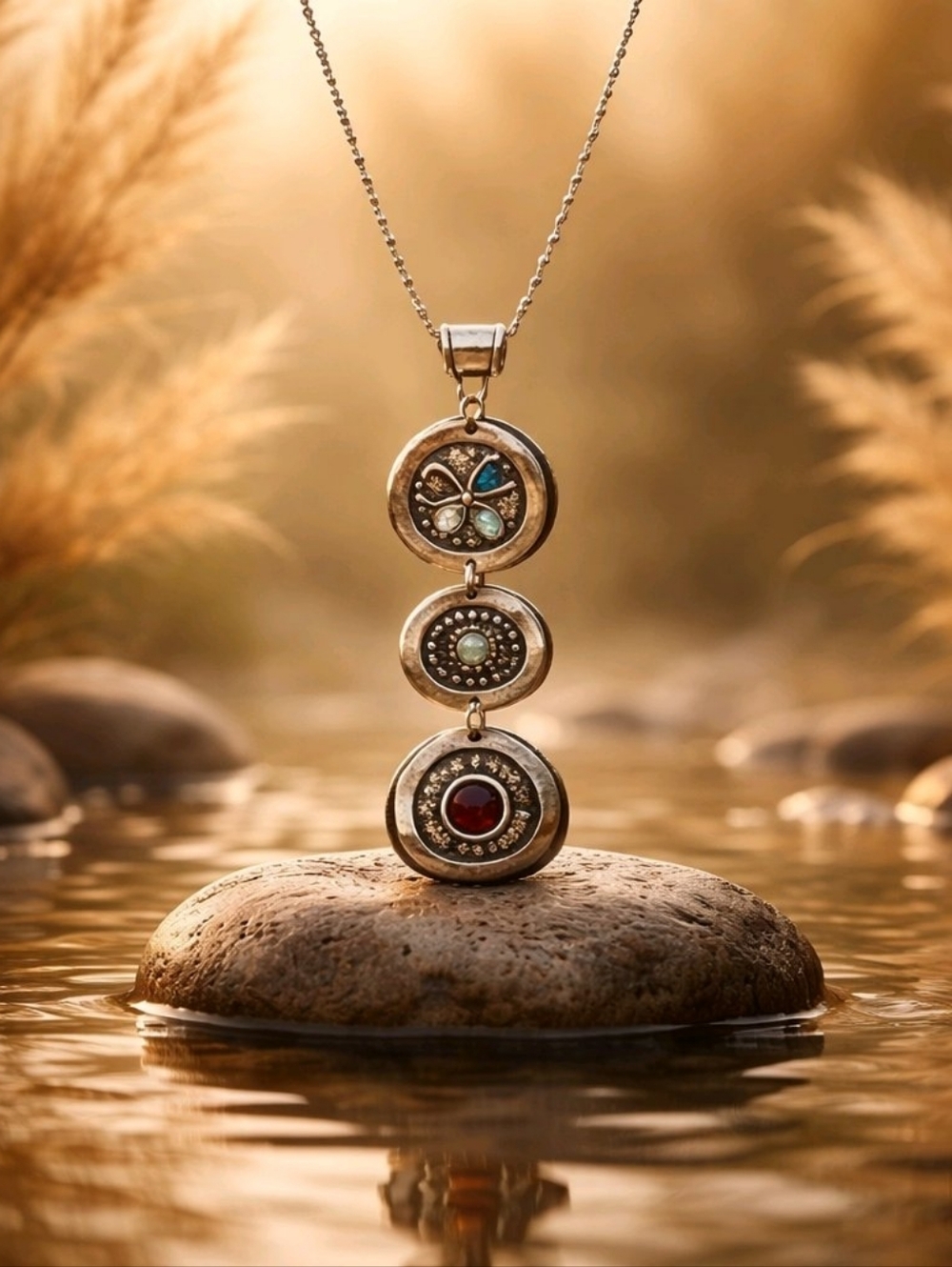 Celestial Orbs 925 Silver Necklace